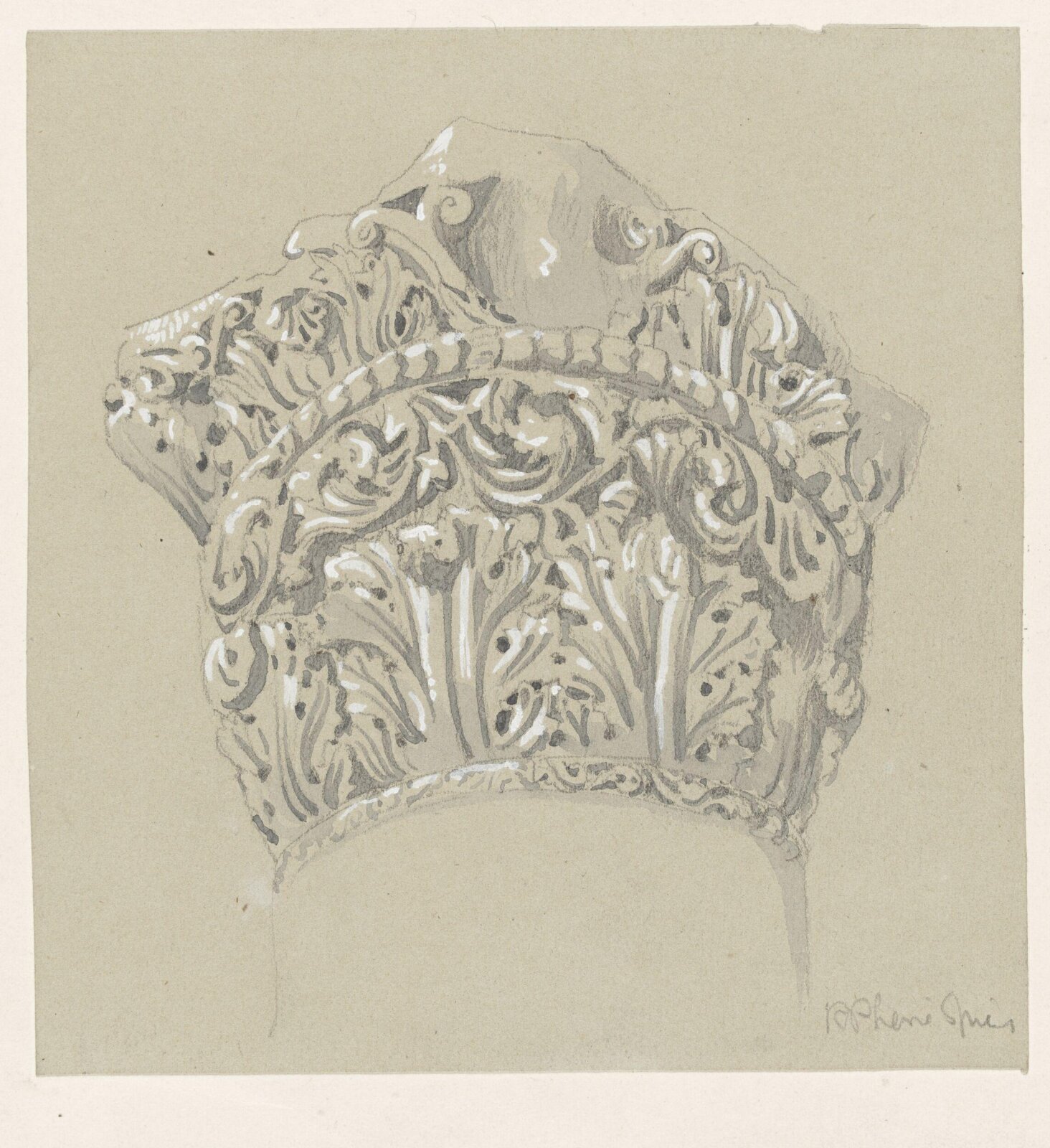 Drawing, Richard Phené Spiers, 19th century
