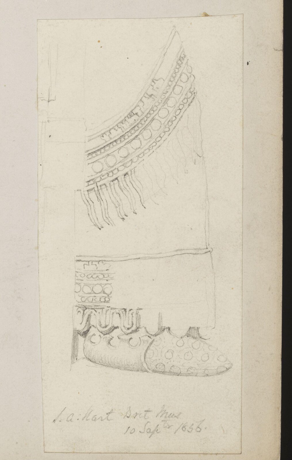 Drawing, Richard Phené Spiers, 10th Sept 1856