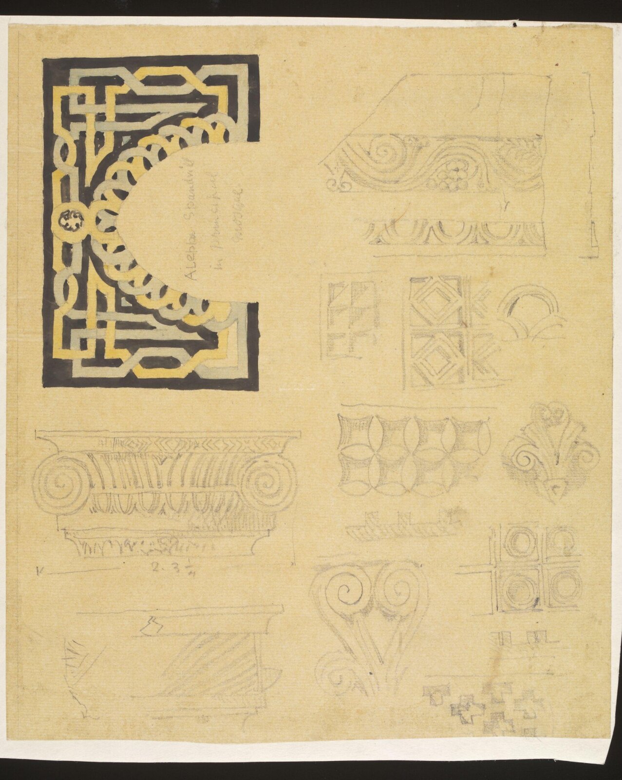 Drawing, Richard Phené Spiers, 19th century