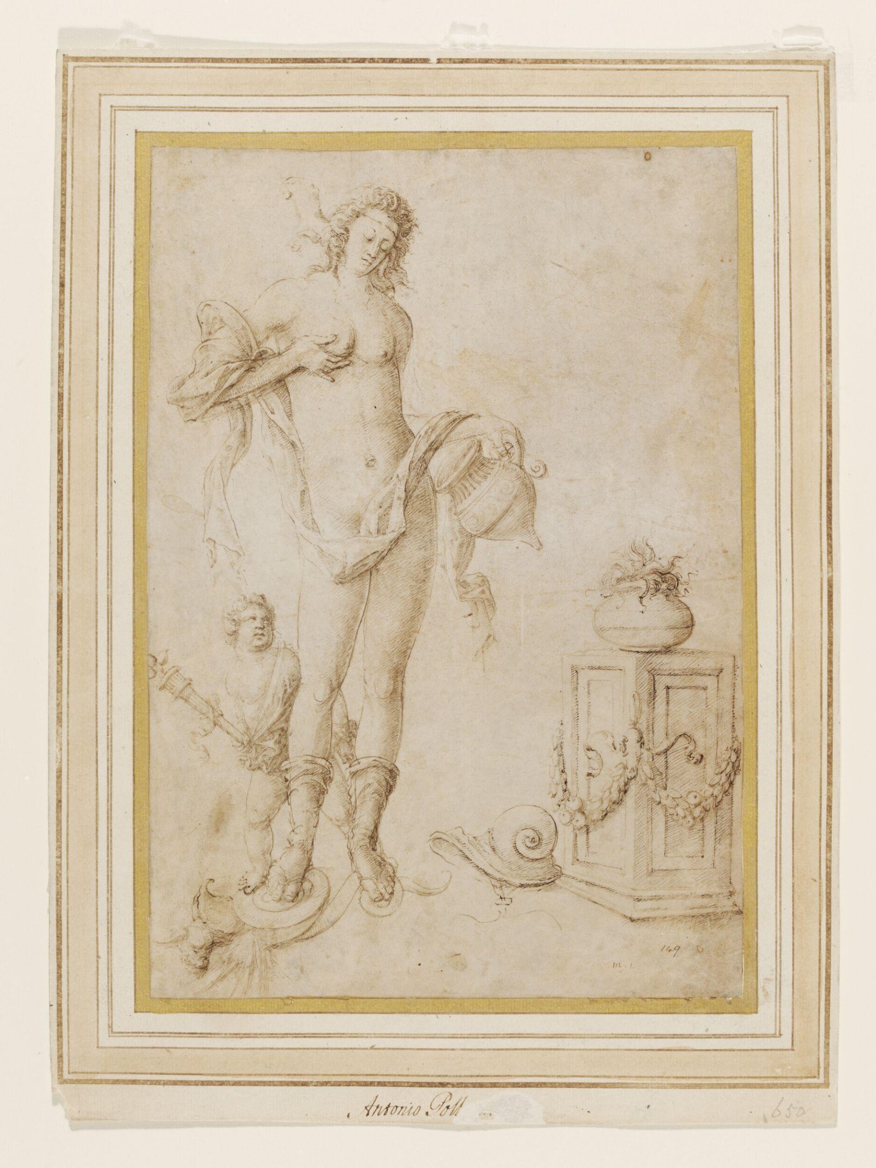 Venus and Cupid trampling on a Serpent, Bernardo Parentino, second half 15th century - early 16th century