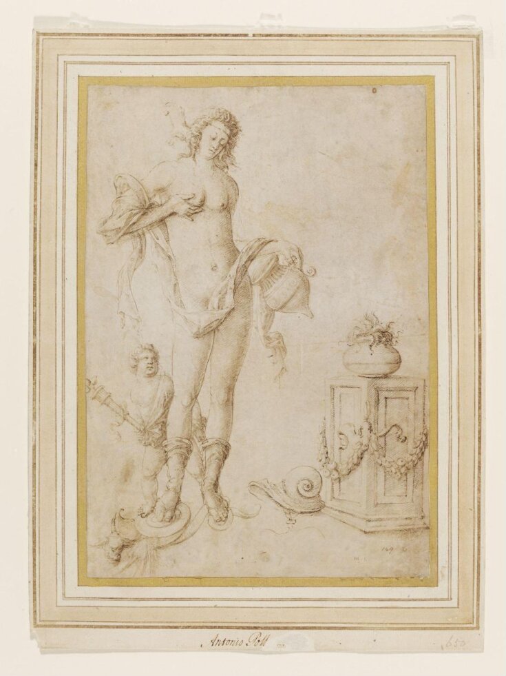 Venus and Cupid trampling on a Serpent top image