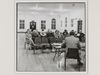 'Committee meeting of the Boksburg branch of the National Party, in the the Town Hall, Boksburg', gelatin silver print by David Goldblatt, 1980. by Goldblatt, David