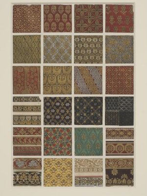 Original drawing for 'The Grammar of Ornament', Owen Jones, 1856