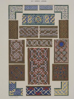 Original drawing for 'The Grammar of Ornament', Owen Jones, 1856