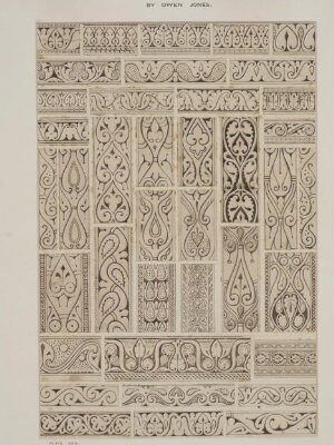 Original drawing for 'The Grammar of Ornament', Owen Jones, 1856