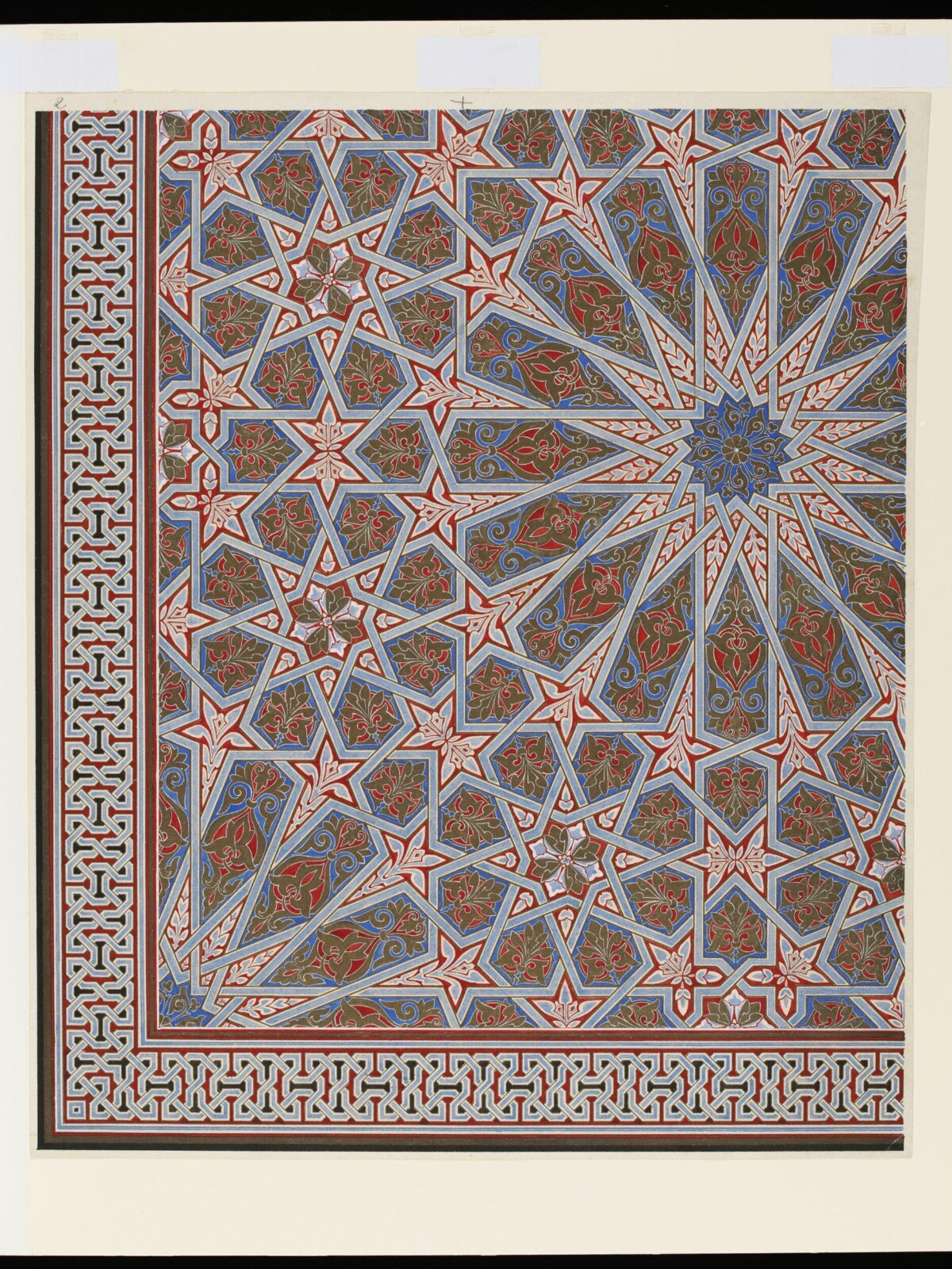 Design for ceiling decoration, Owen Jones, 1809 - 1874