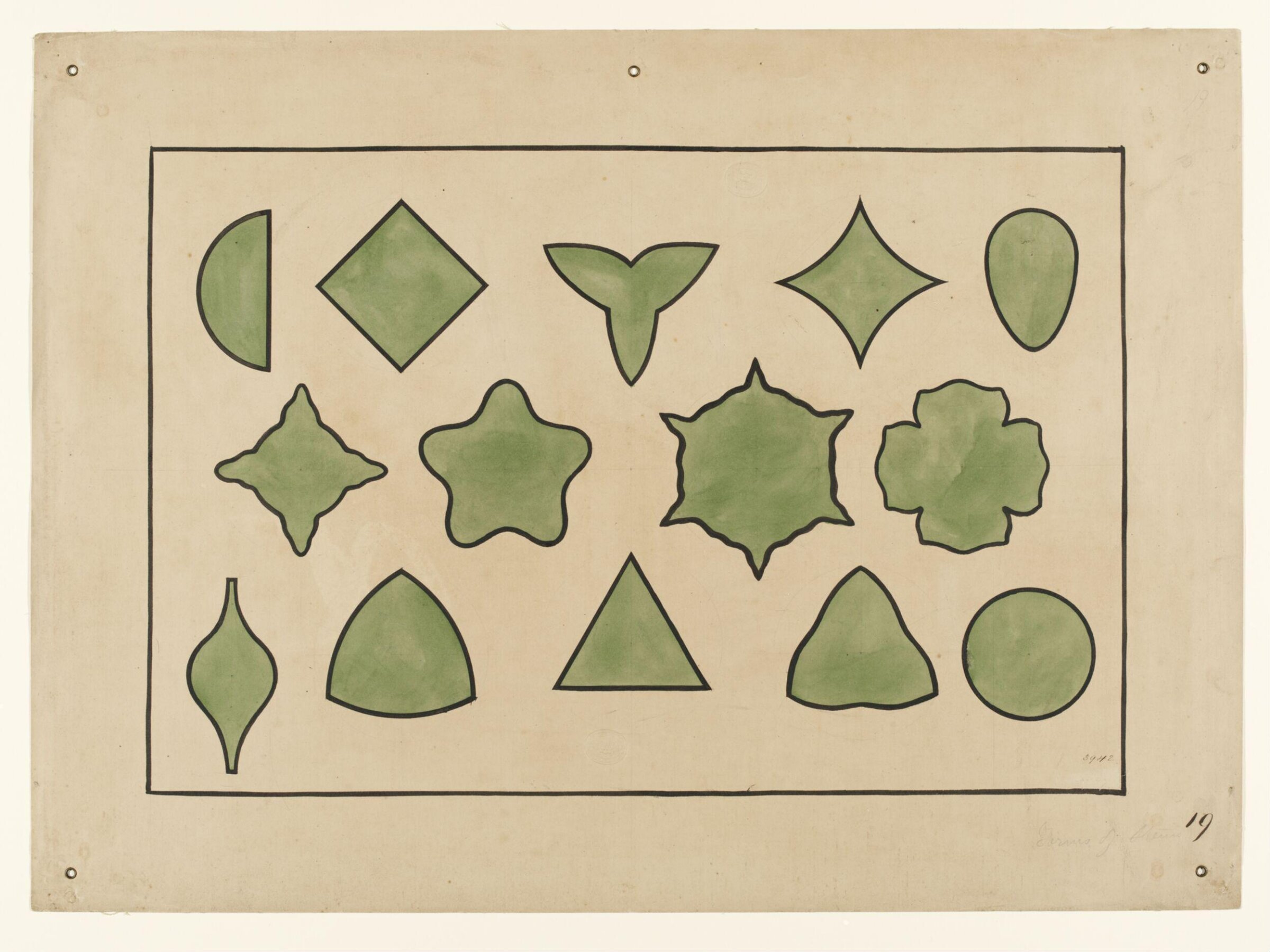 Form of stems, Christopher Dresser, 1854-1856