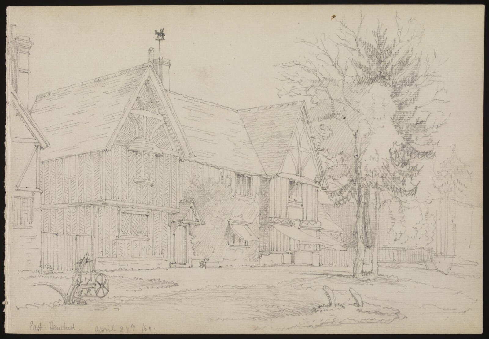 Drawing, Richard Phené Spiers, 27th April 1869