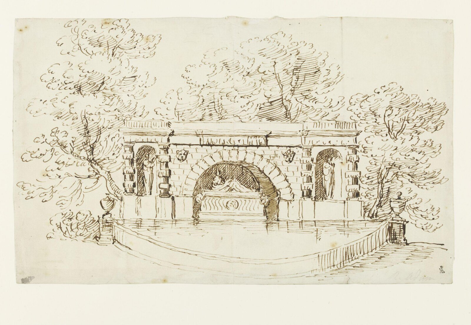 Drawing, Robert Adam, 18th century