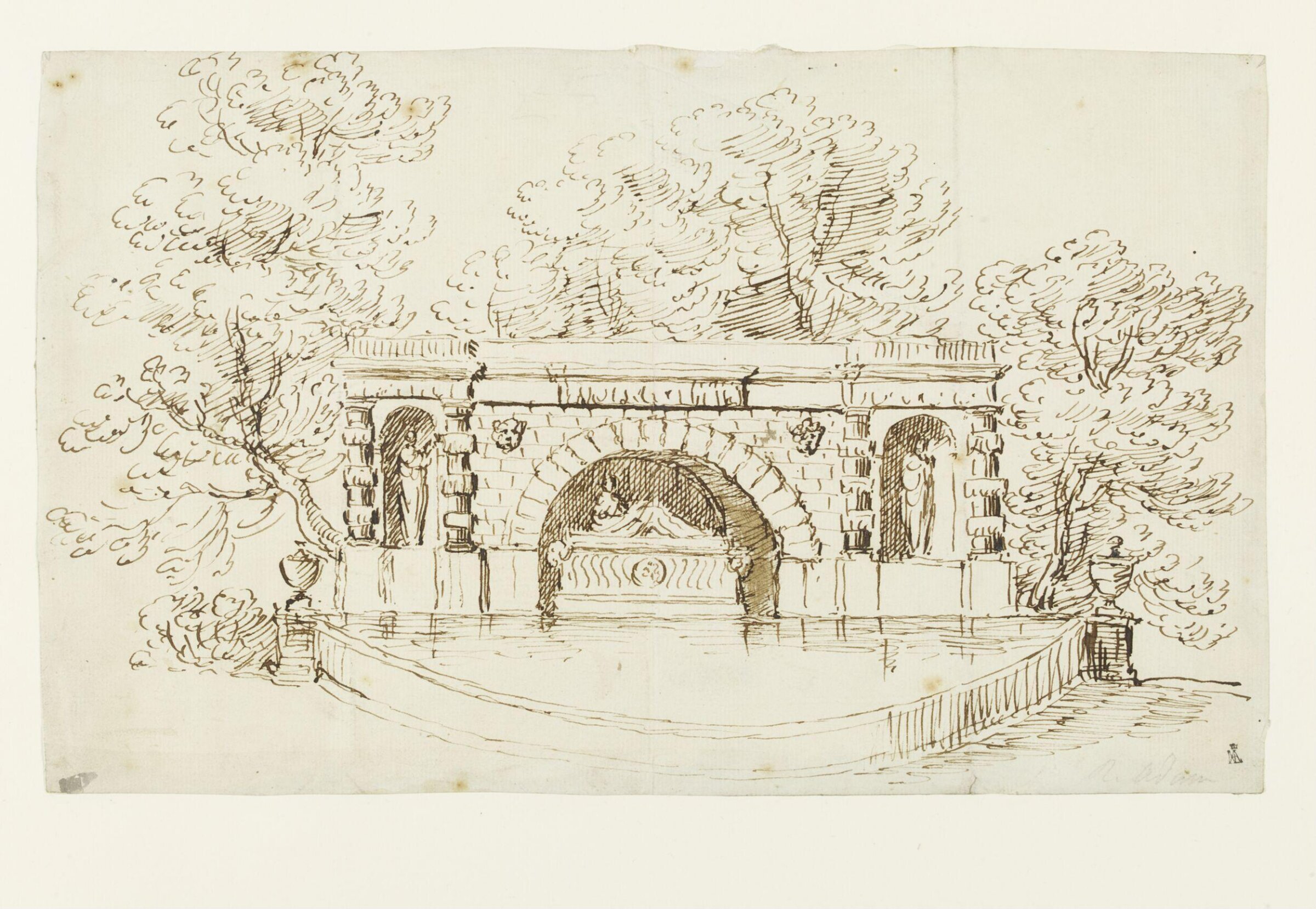 Drawing, Robert Adam, 18th century