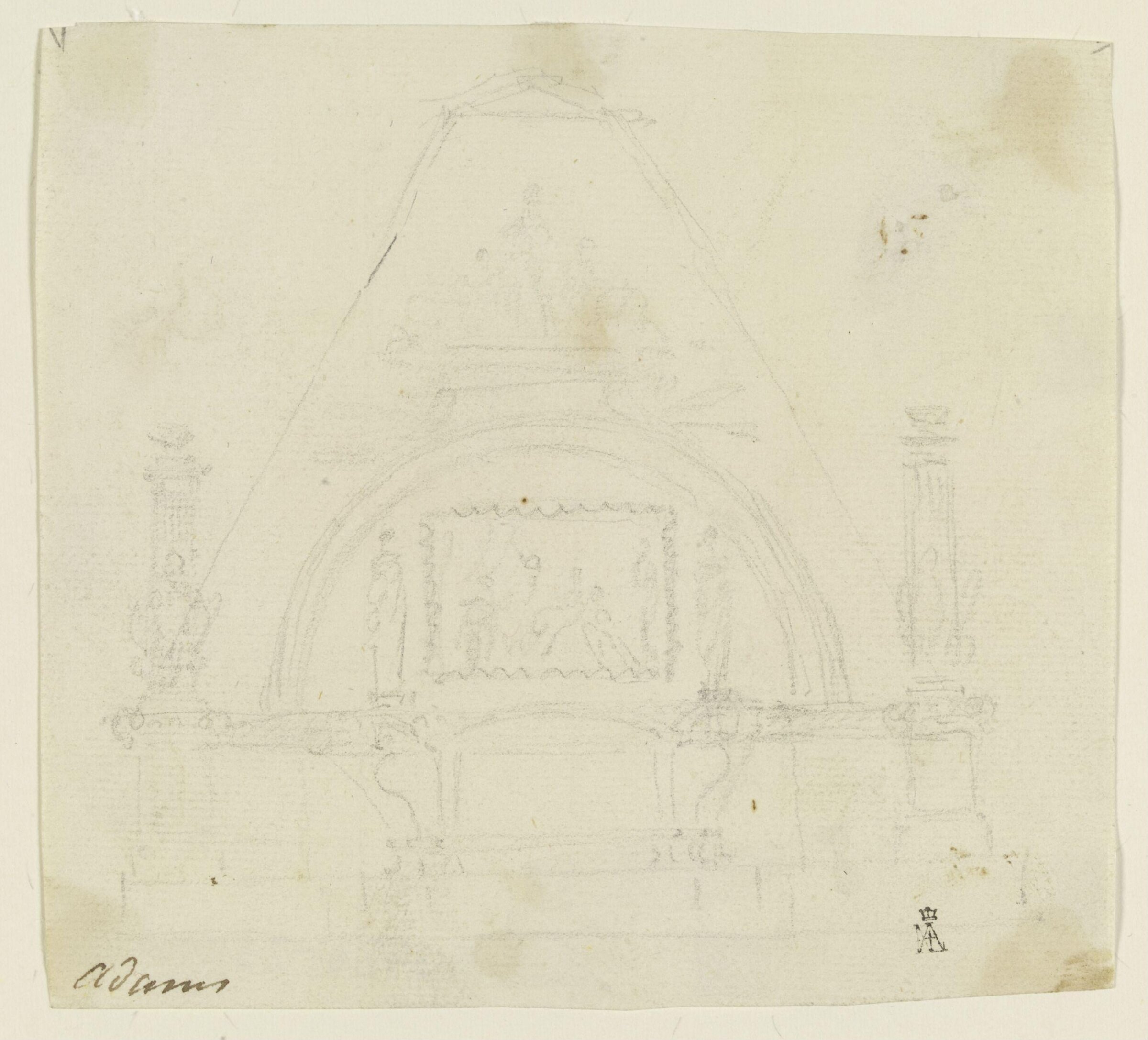 Drawing, Robert Adam, 18th century