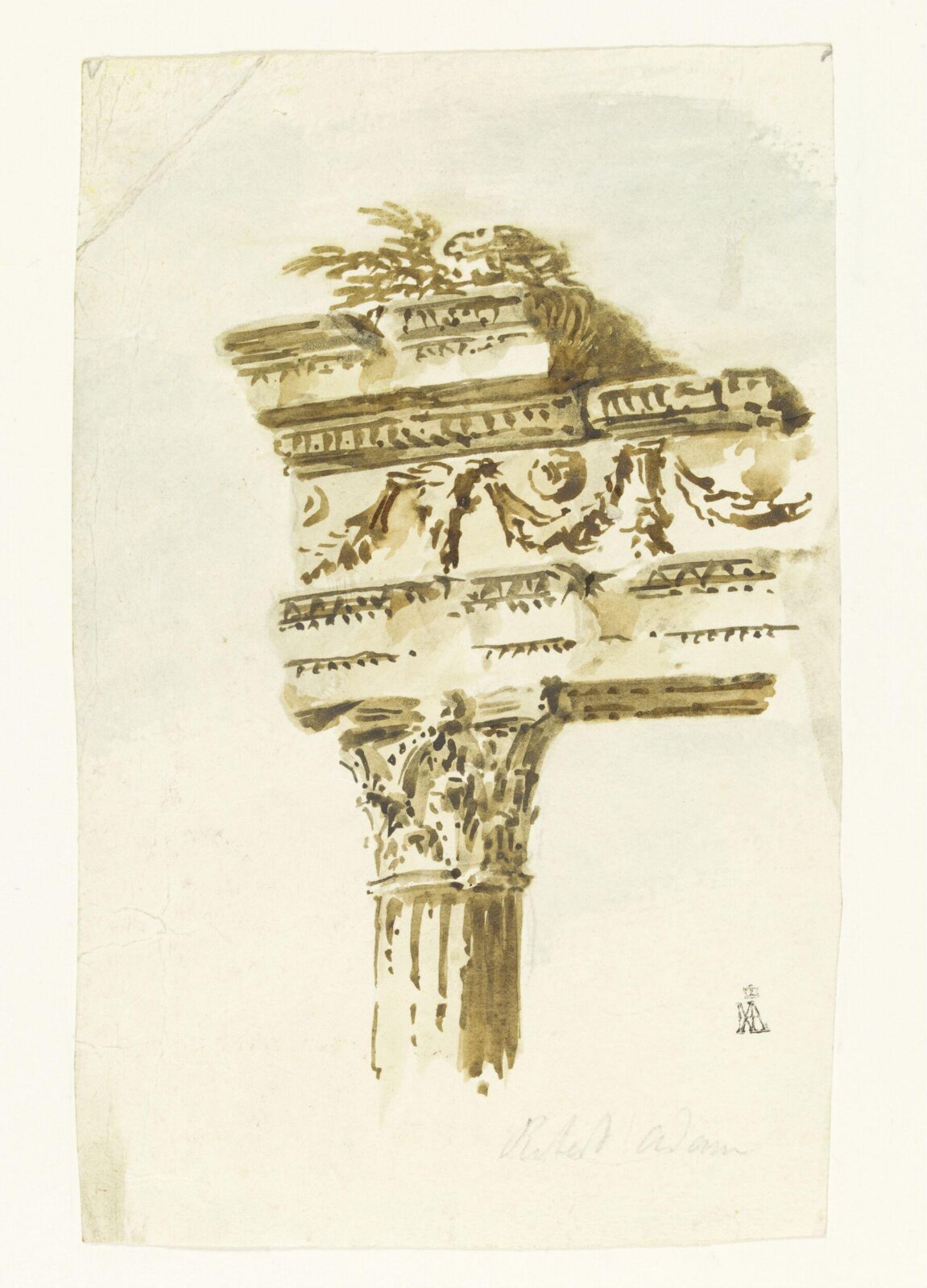 Drawing, Robert Adam, 18th century