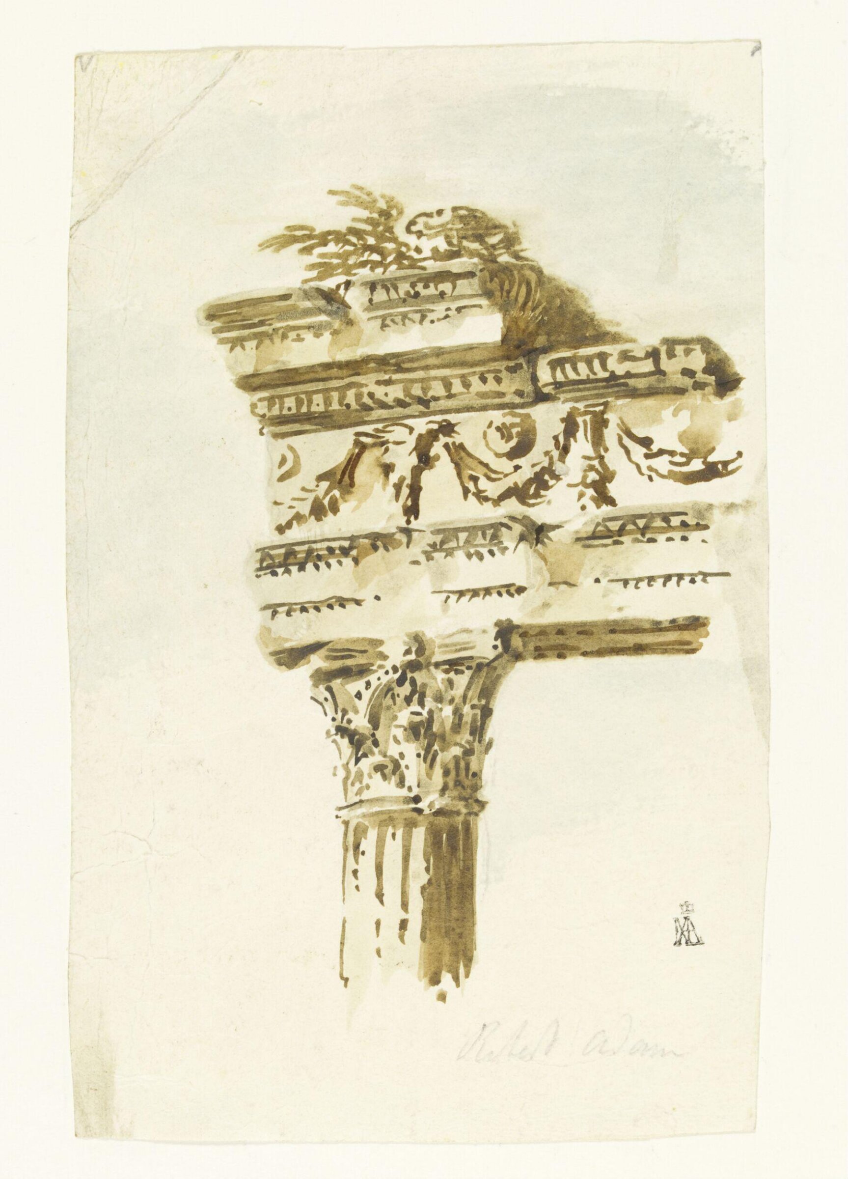 Drawing, Robert Adam, 18th century