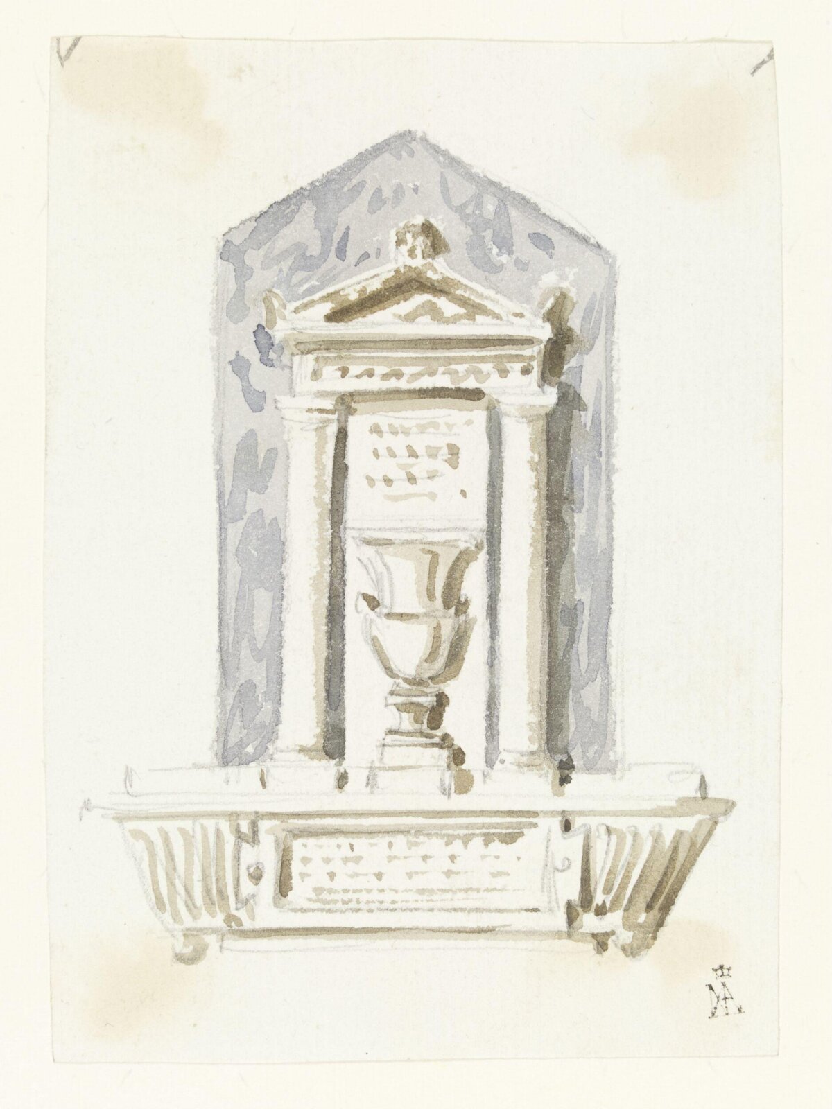 Drawing, Robert Adam, 18th century
