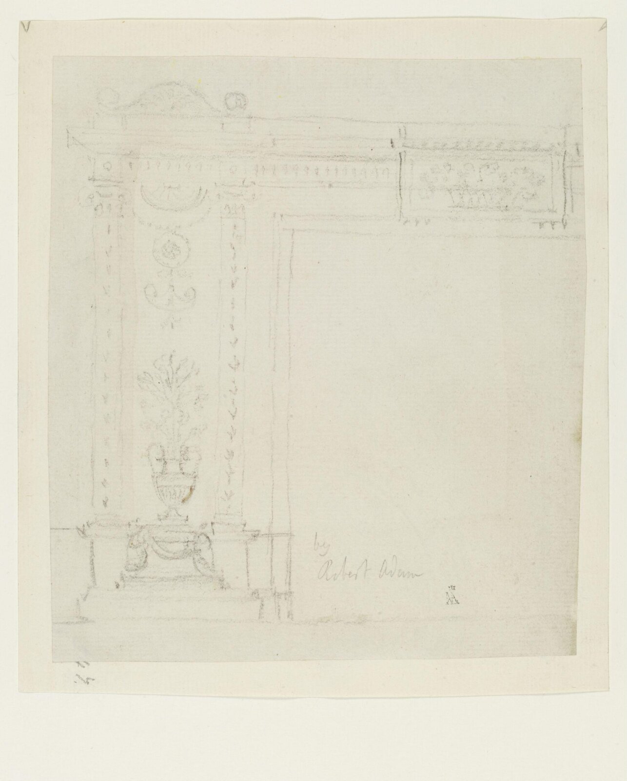 Drawing, Robert Adam, 18th century