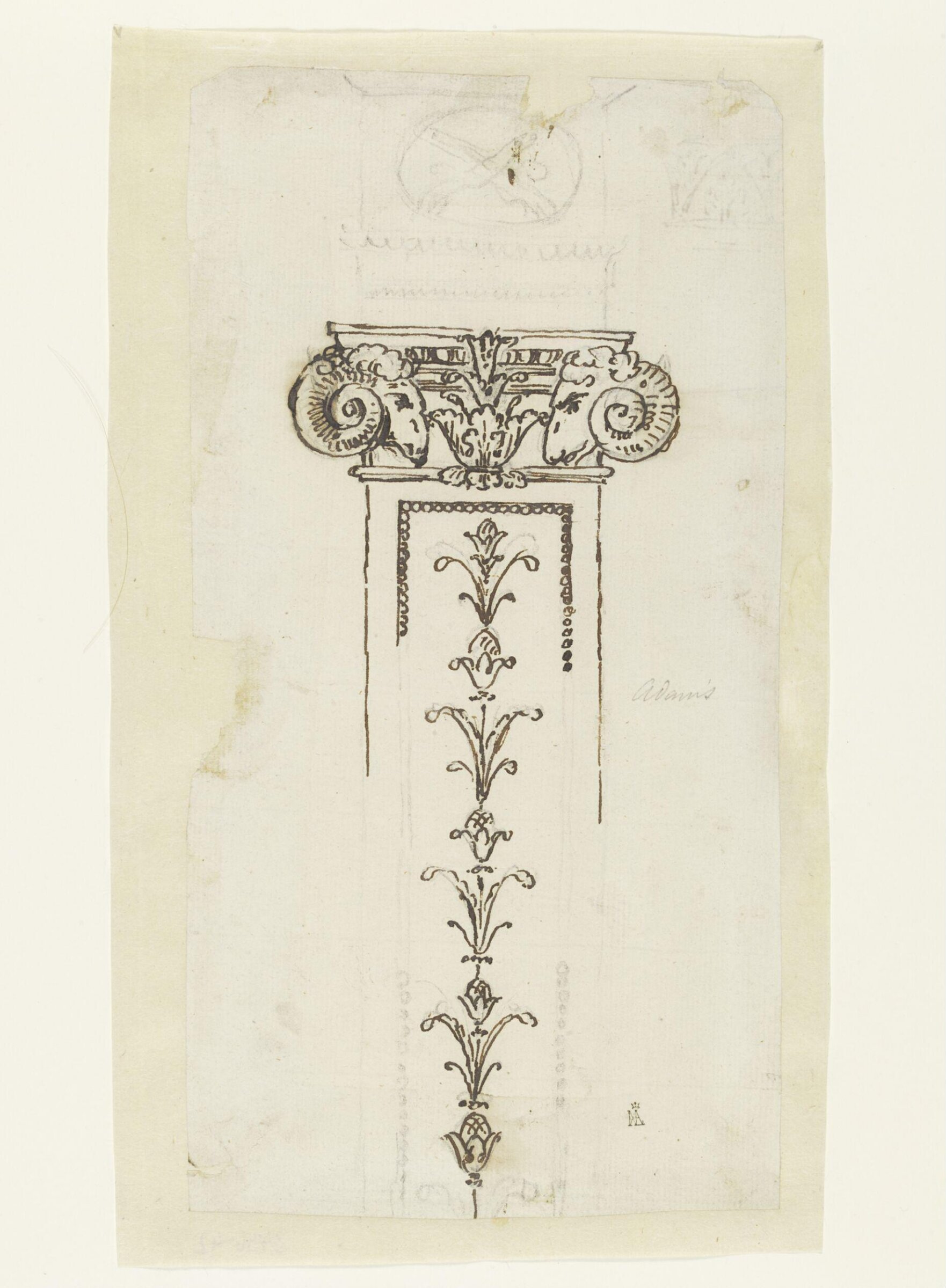 Drawing, Robert Adam, 18th century