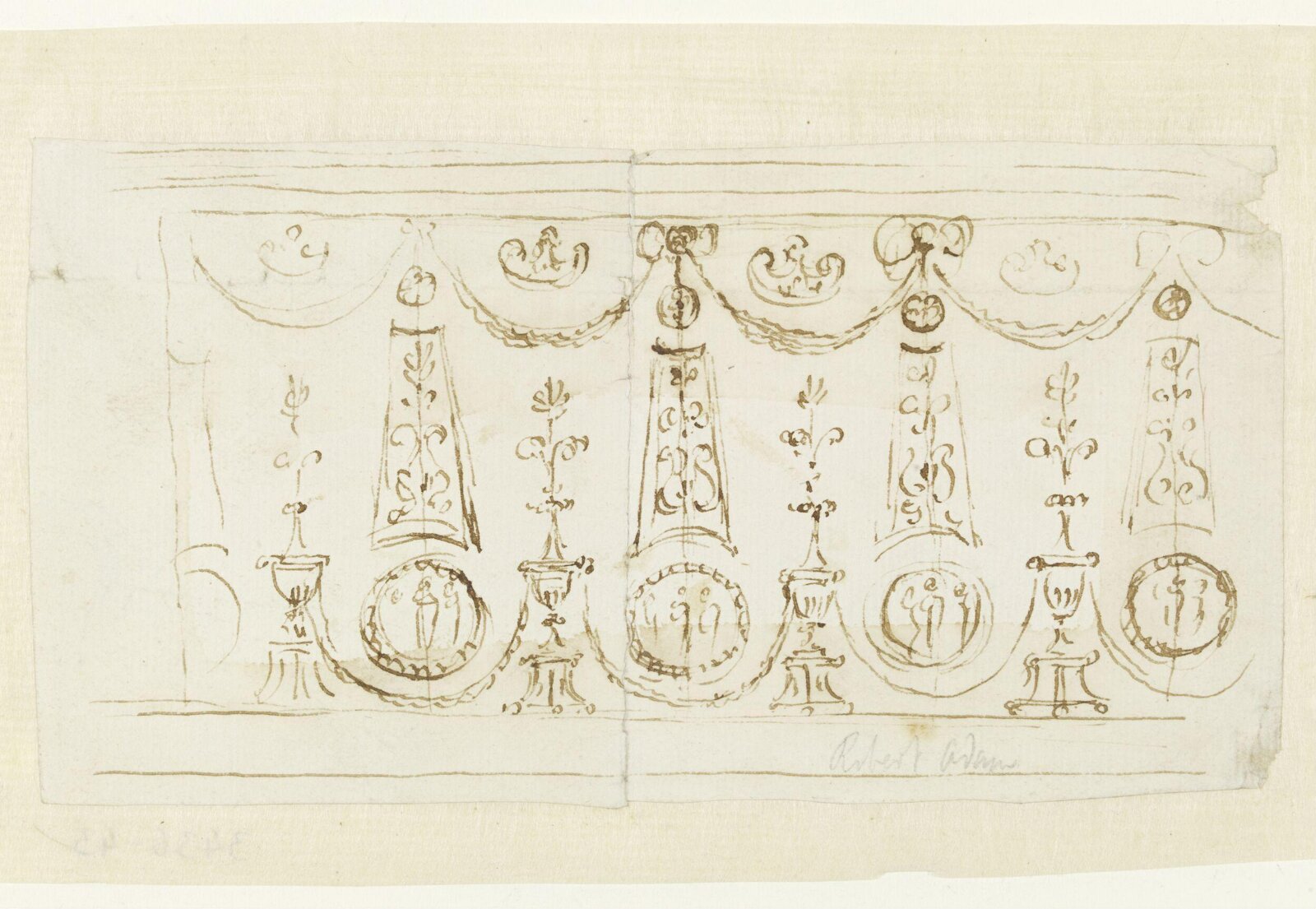 Drawing, Robert Adam, 18th century