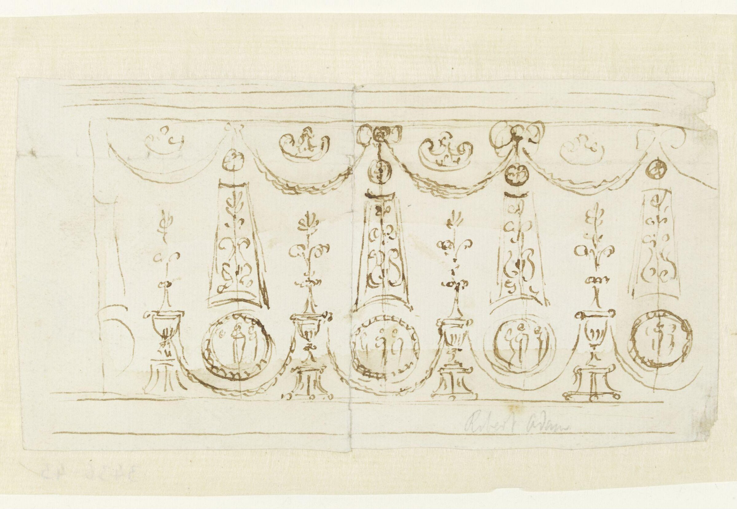 Drawing, Robert Adam, 18th century