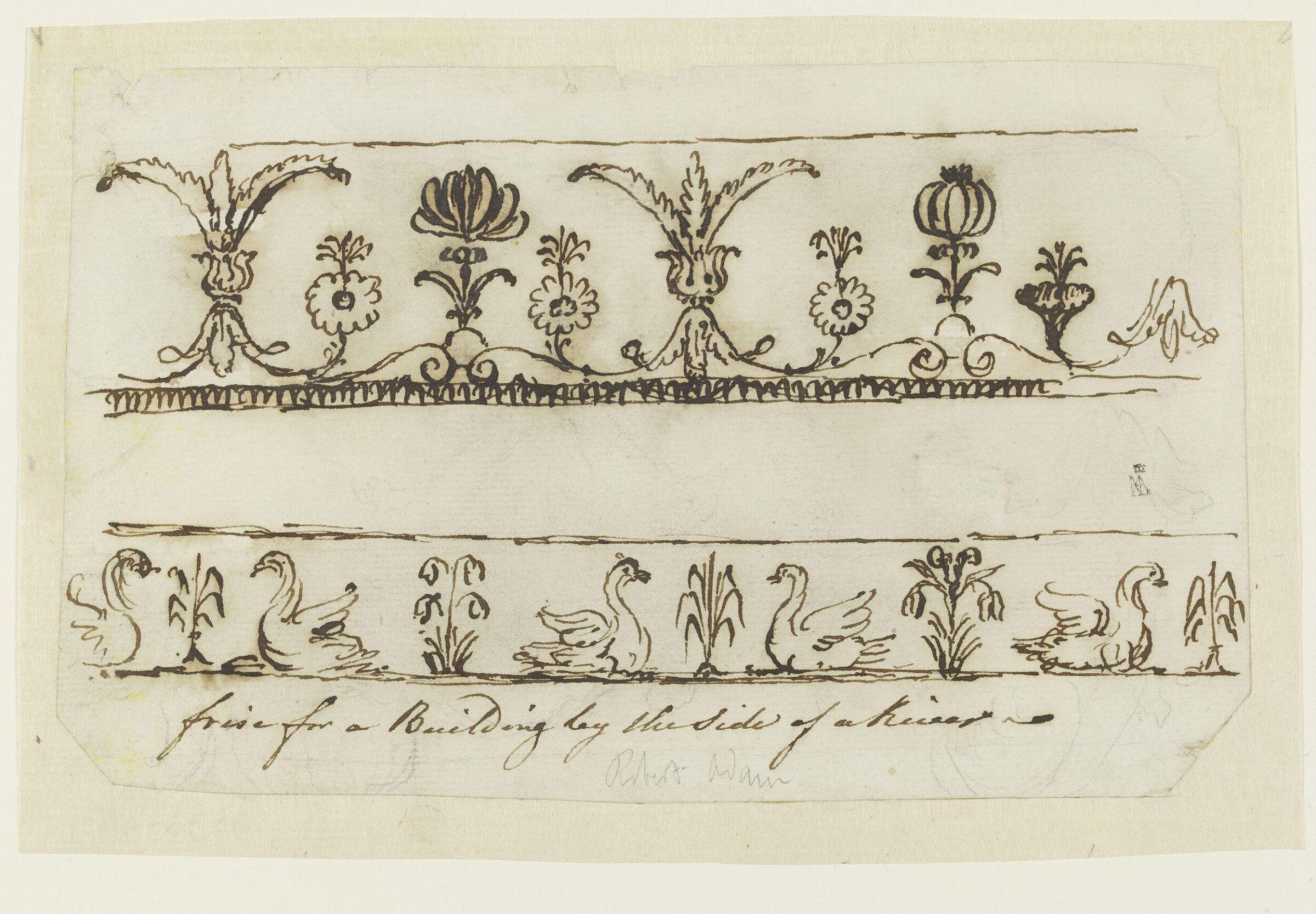 Drawing, Robert Adam, 18th century