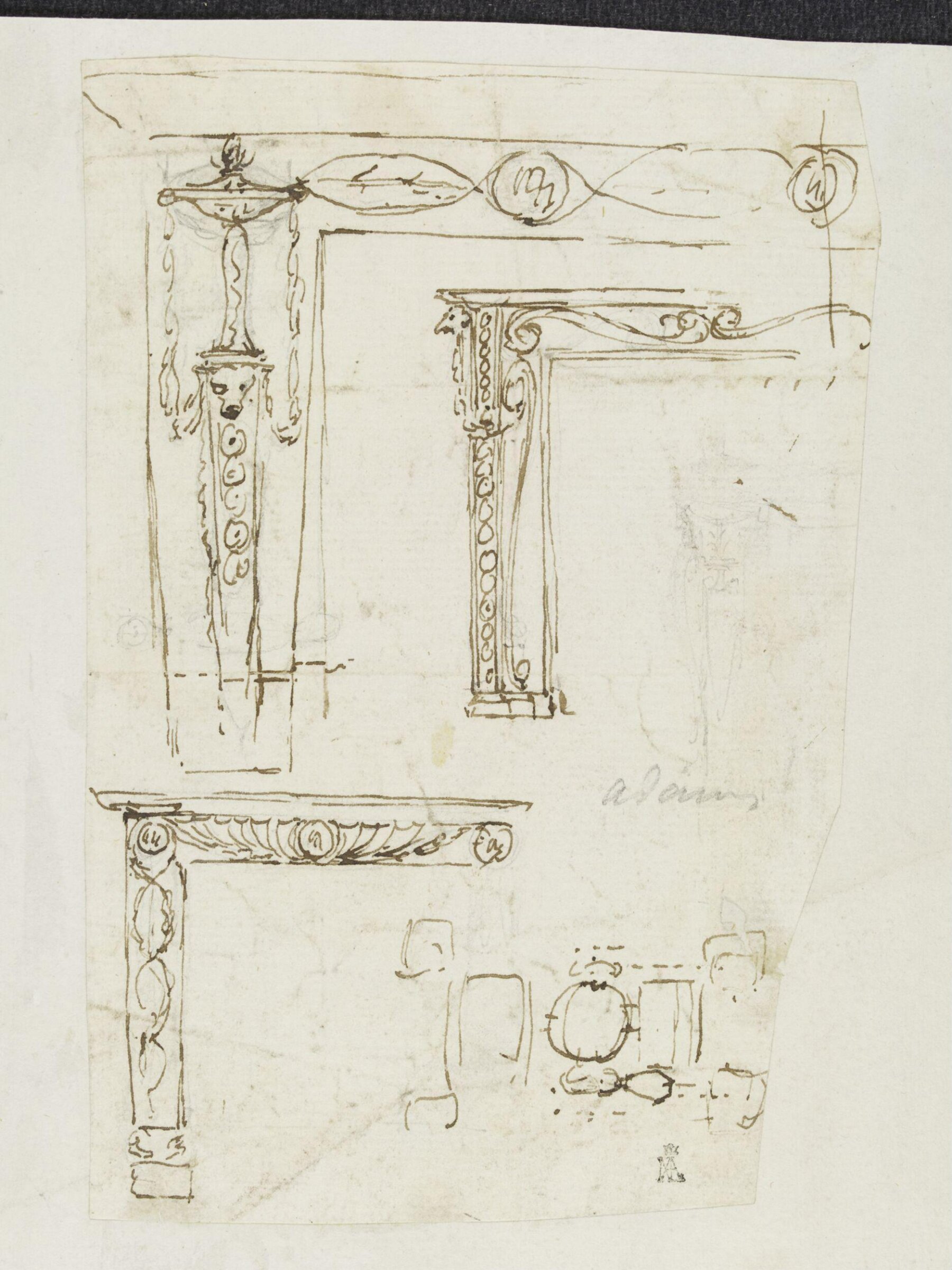 Drawing, Robert Adam, 18th century