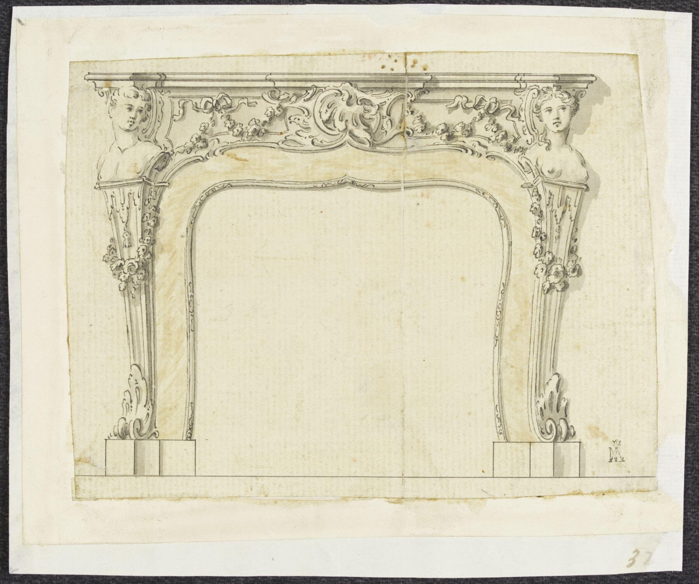 Drawing, Robert Adam, 18th century