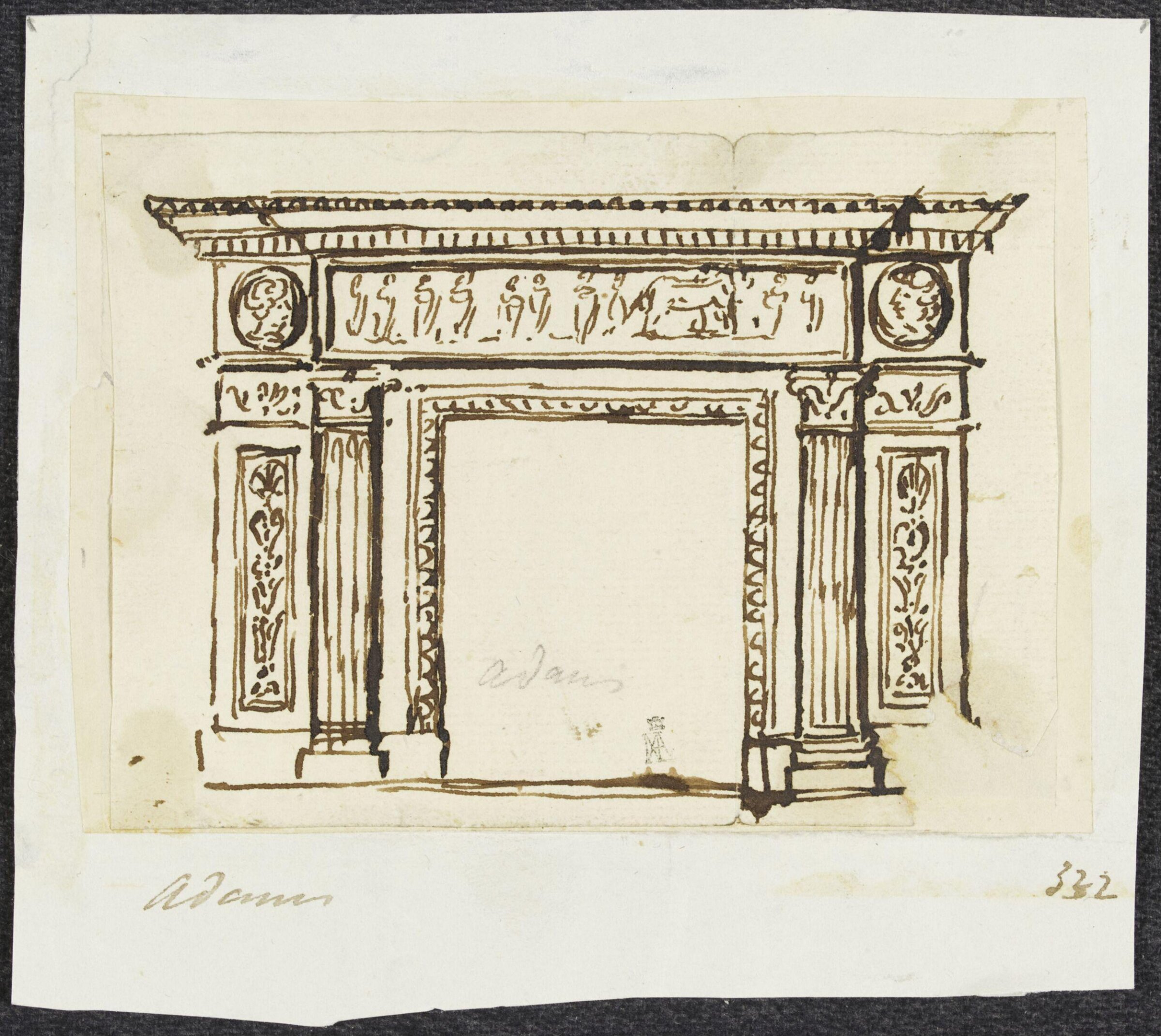 Drawing, Robert Adam, 18th century