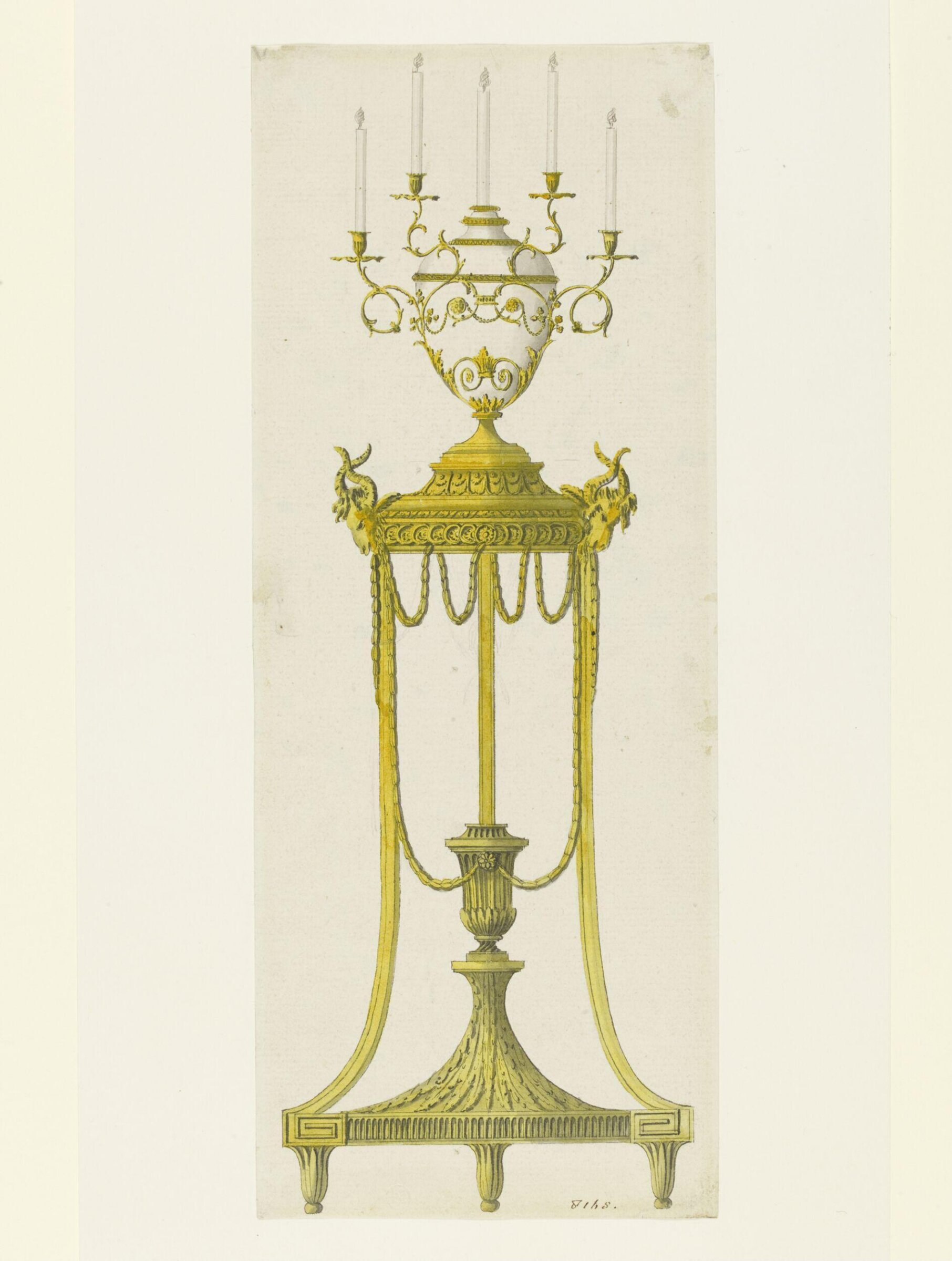 Drawing, Robert Adam, 18th century
