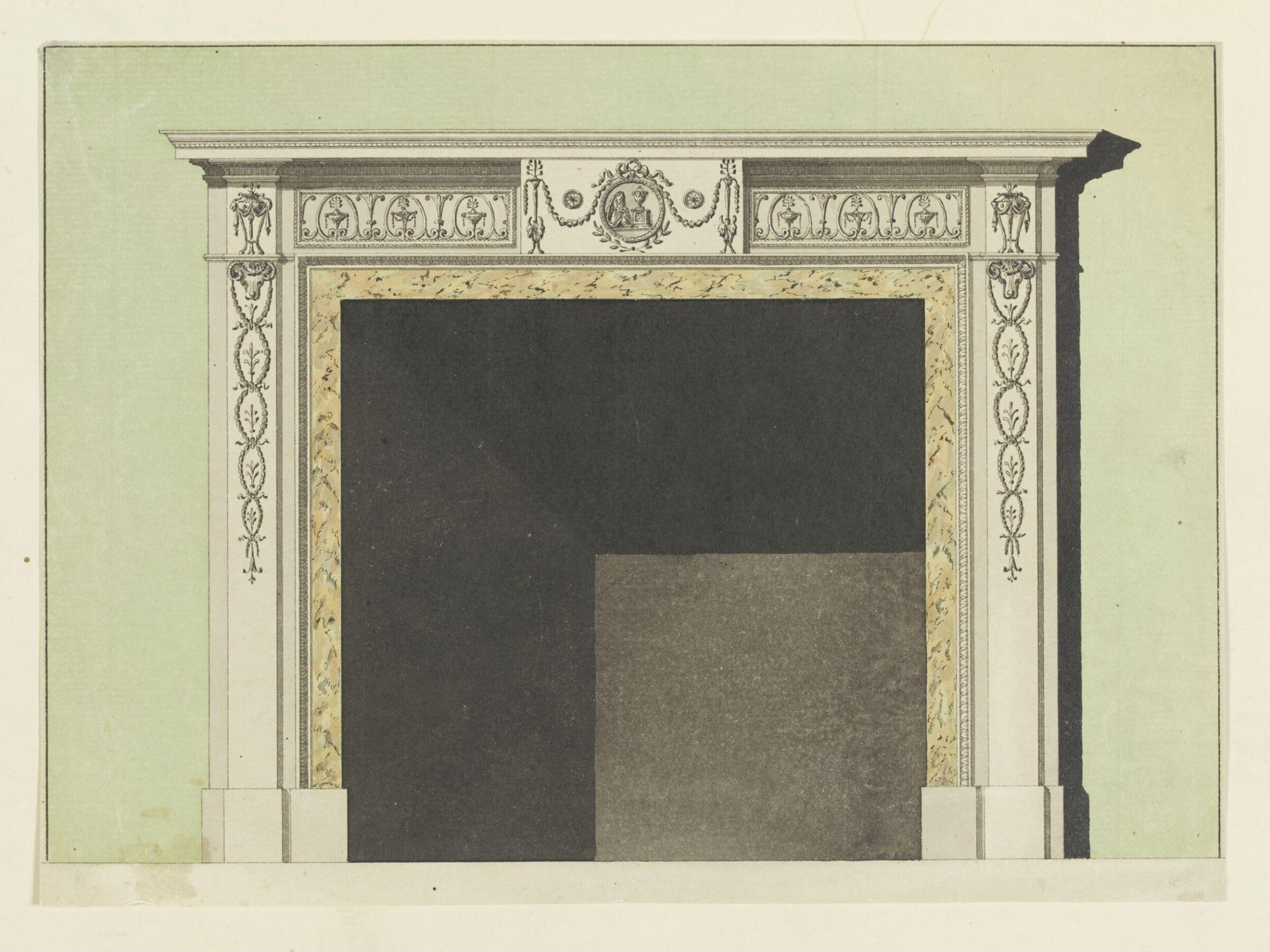Drawing, attributed to Robert Adam, 18th century