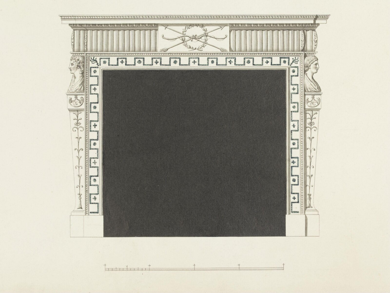 Drawing, Robert Adam, 1776
