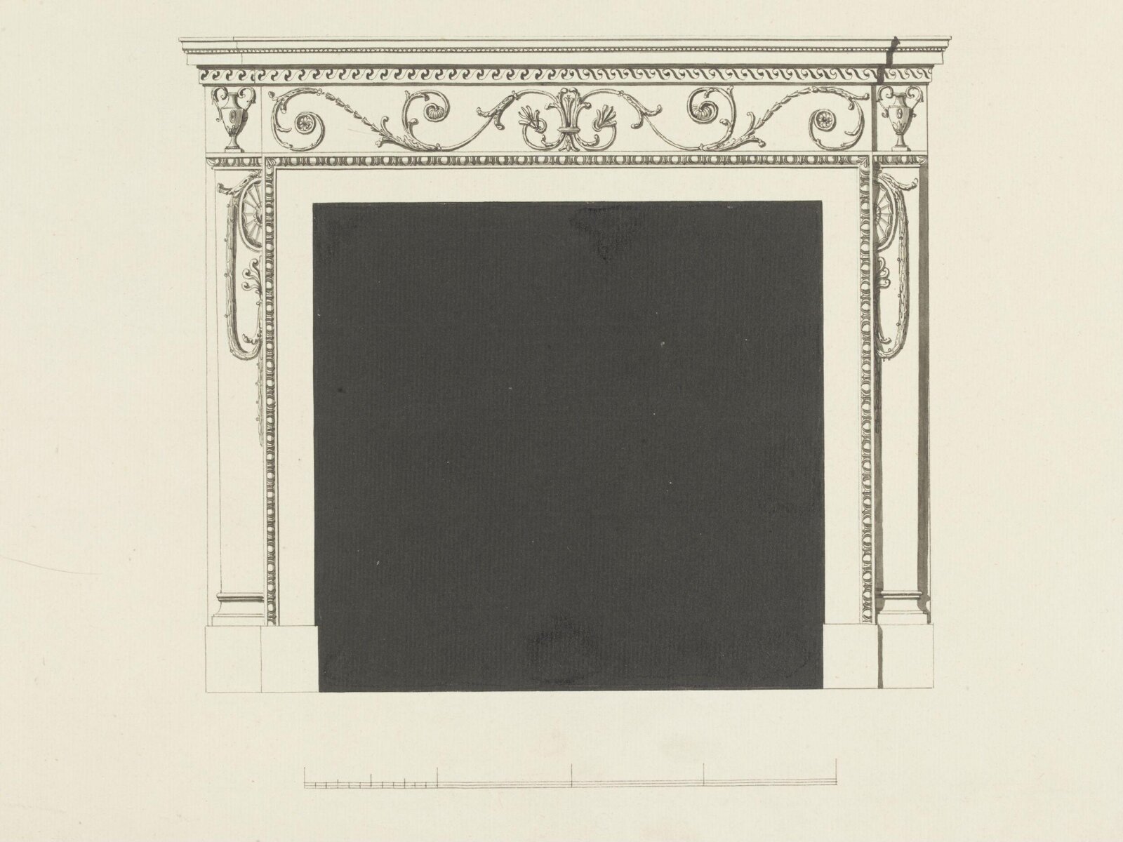 Drawing, Robert Adam, 1776