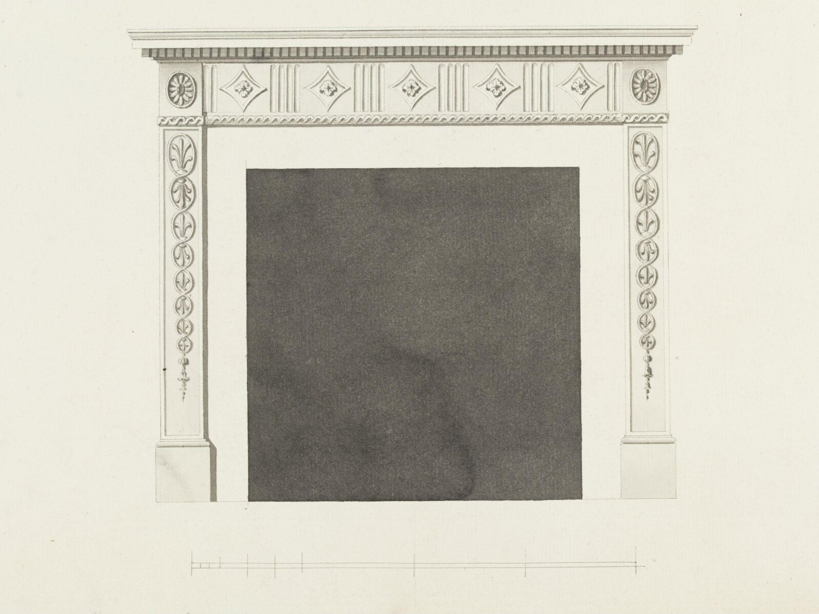 Drawing, Robert Adam, 1776