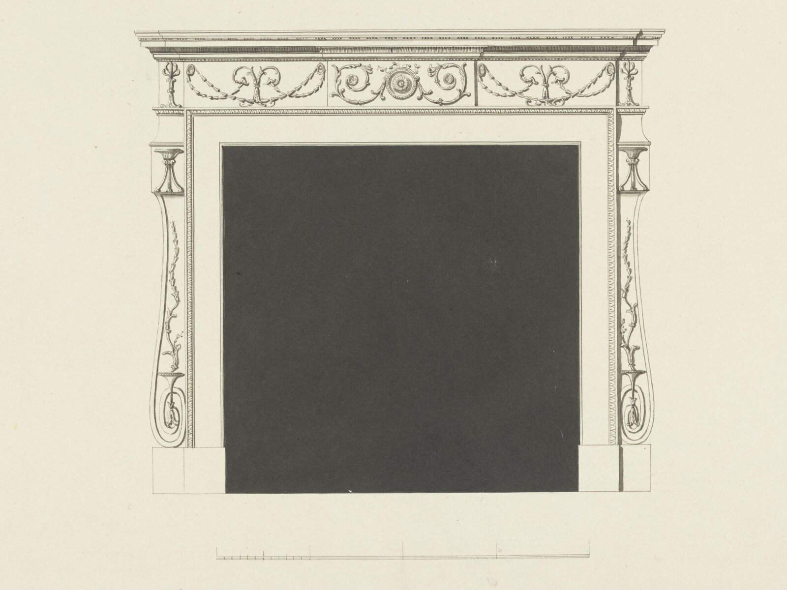 Drawing, Robert Adam, 1776