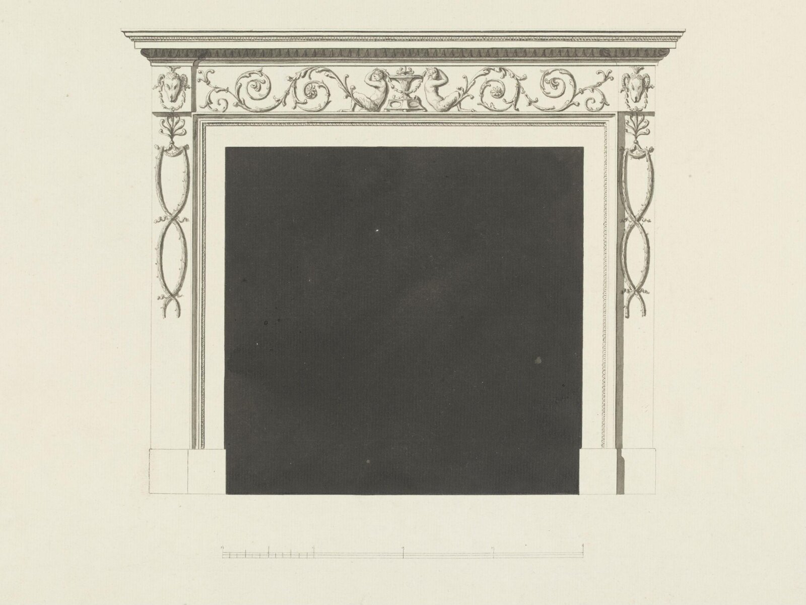 Drawing, Robert Adam, 1777