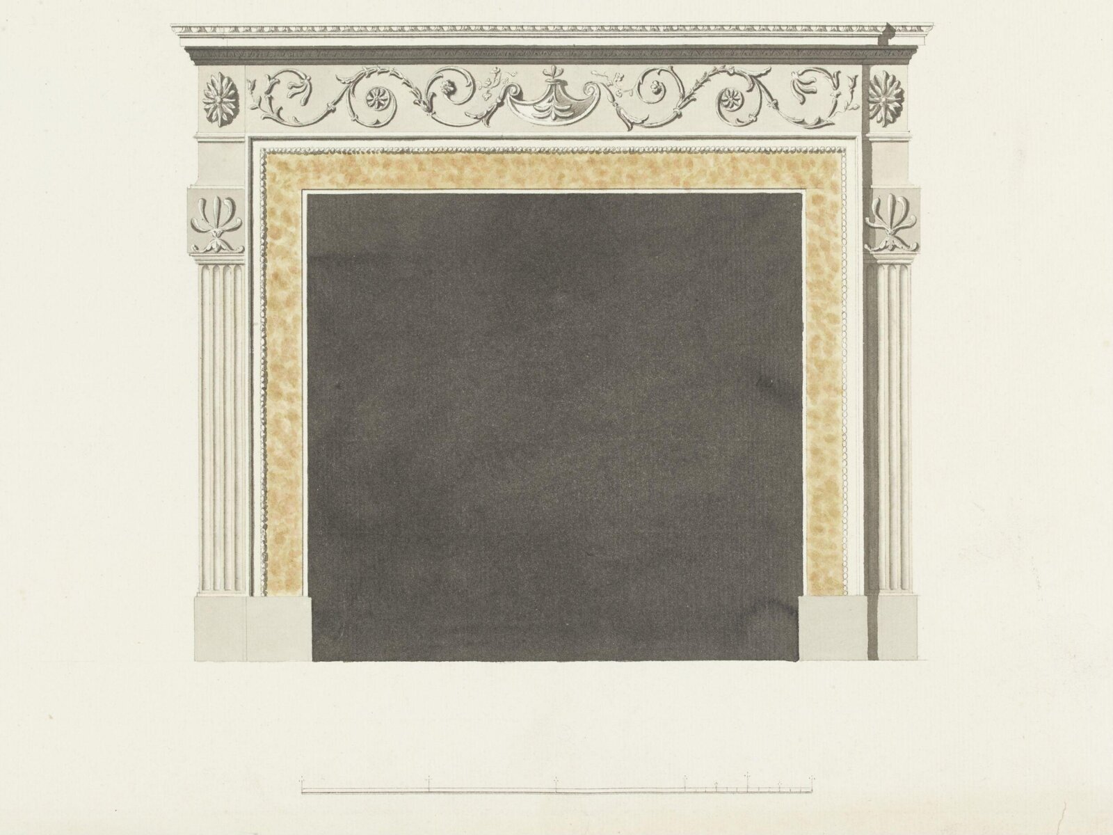 Drawing, Robert Adam, 1777