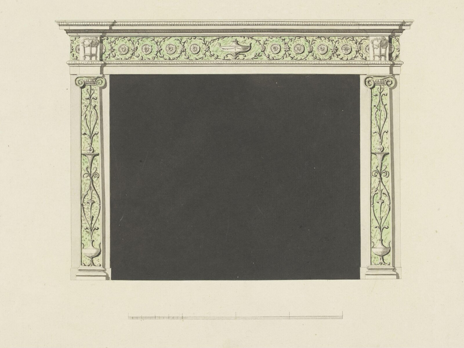 Drawing, Robert Adam, 1779