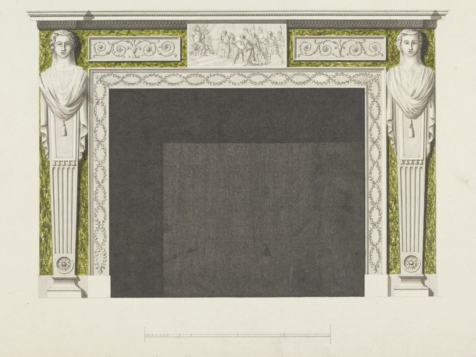 Drawing, Robert Adam, 1775-80