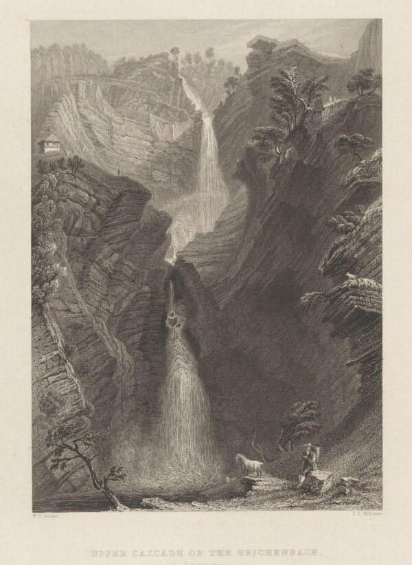 Upper Cascade of the Reichenbach (Canton Bern) | W. H. Bartlett ...