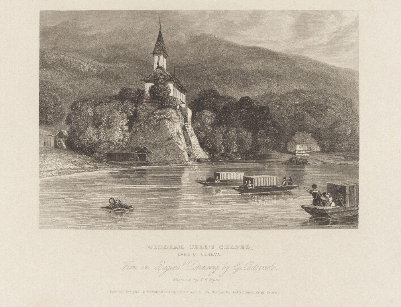 Albert Henry Payne, William Tell's Chapel, Lake of Geneva