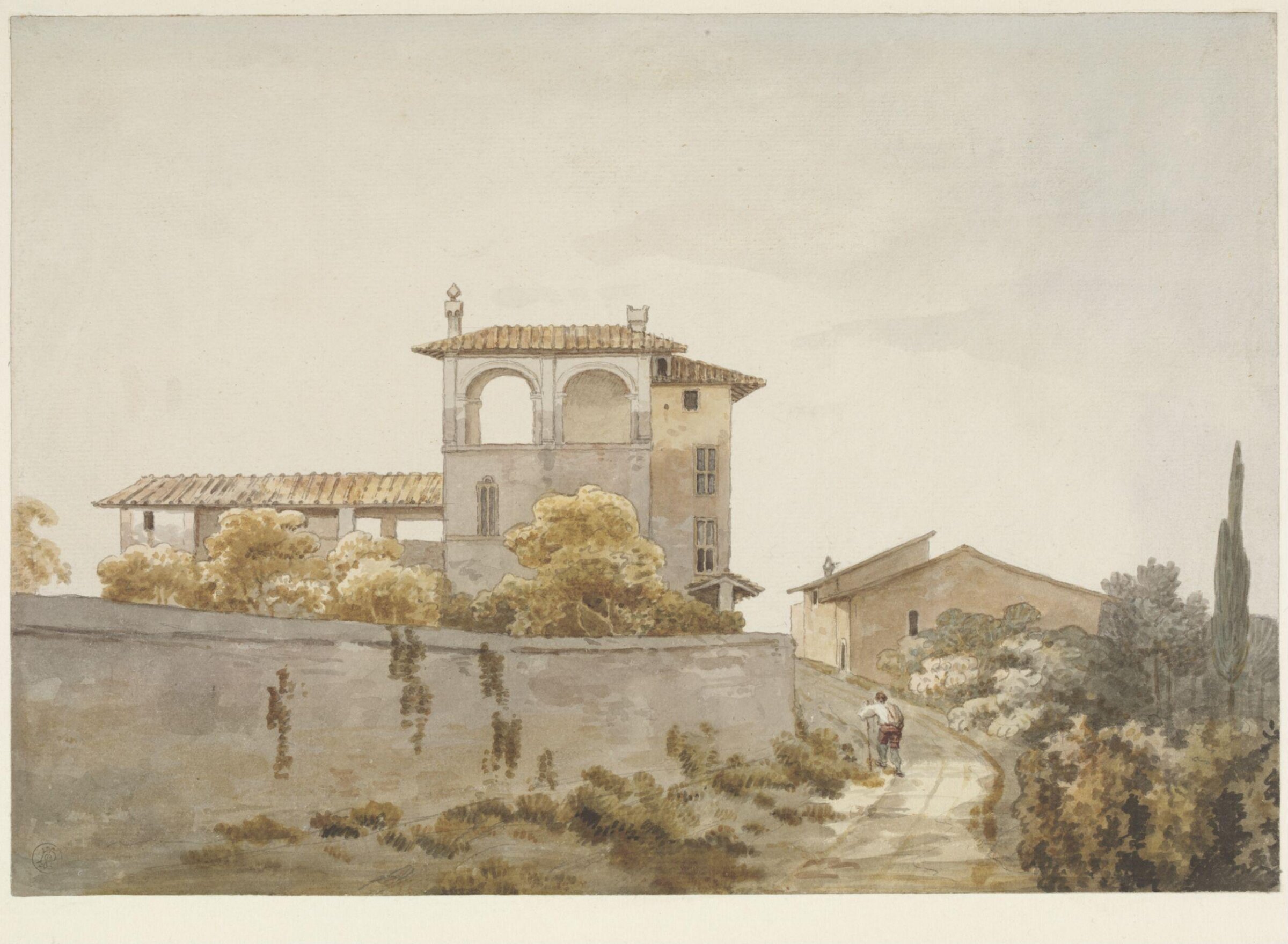 Italian villa, William Pars, ca. 1765-1782