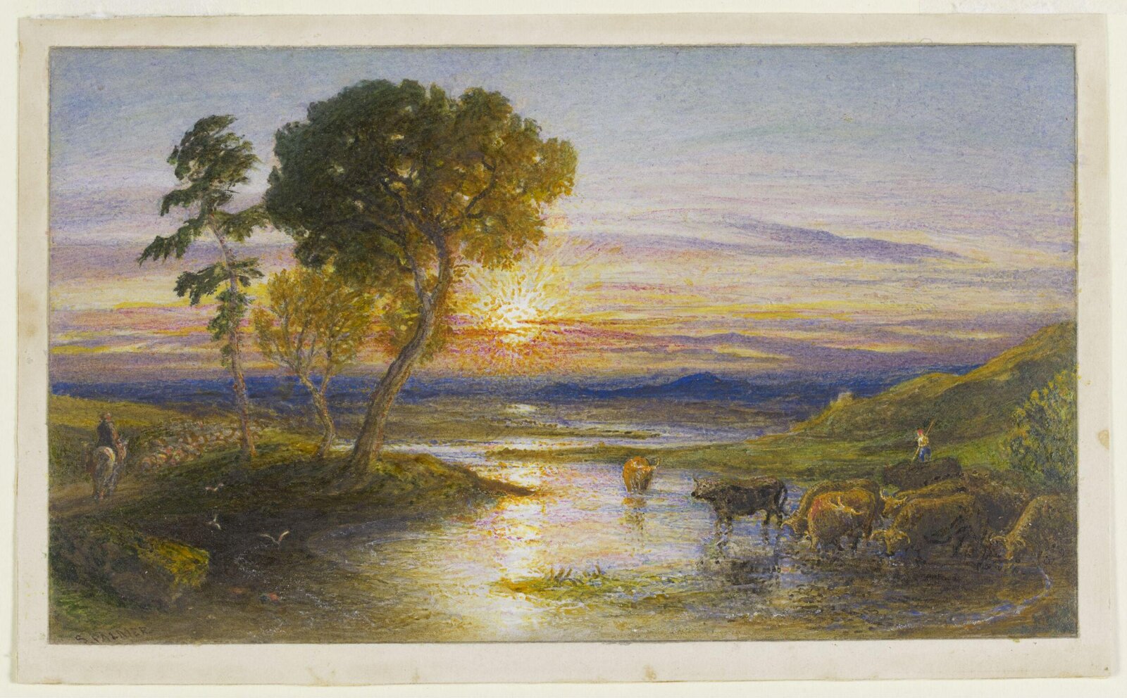 The Winding Stream, Samuel Palmer, ca.1879