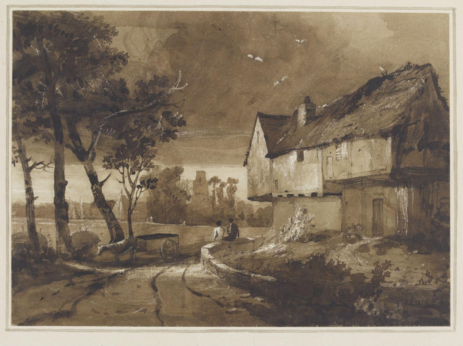 Evening, Samuel Palmer, 1821