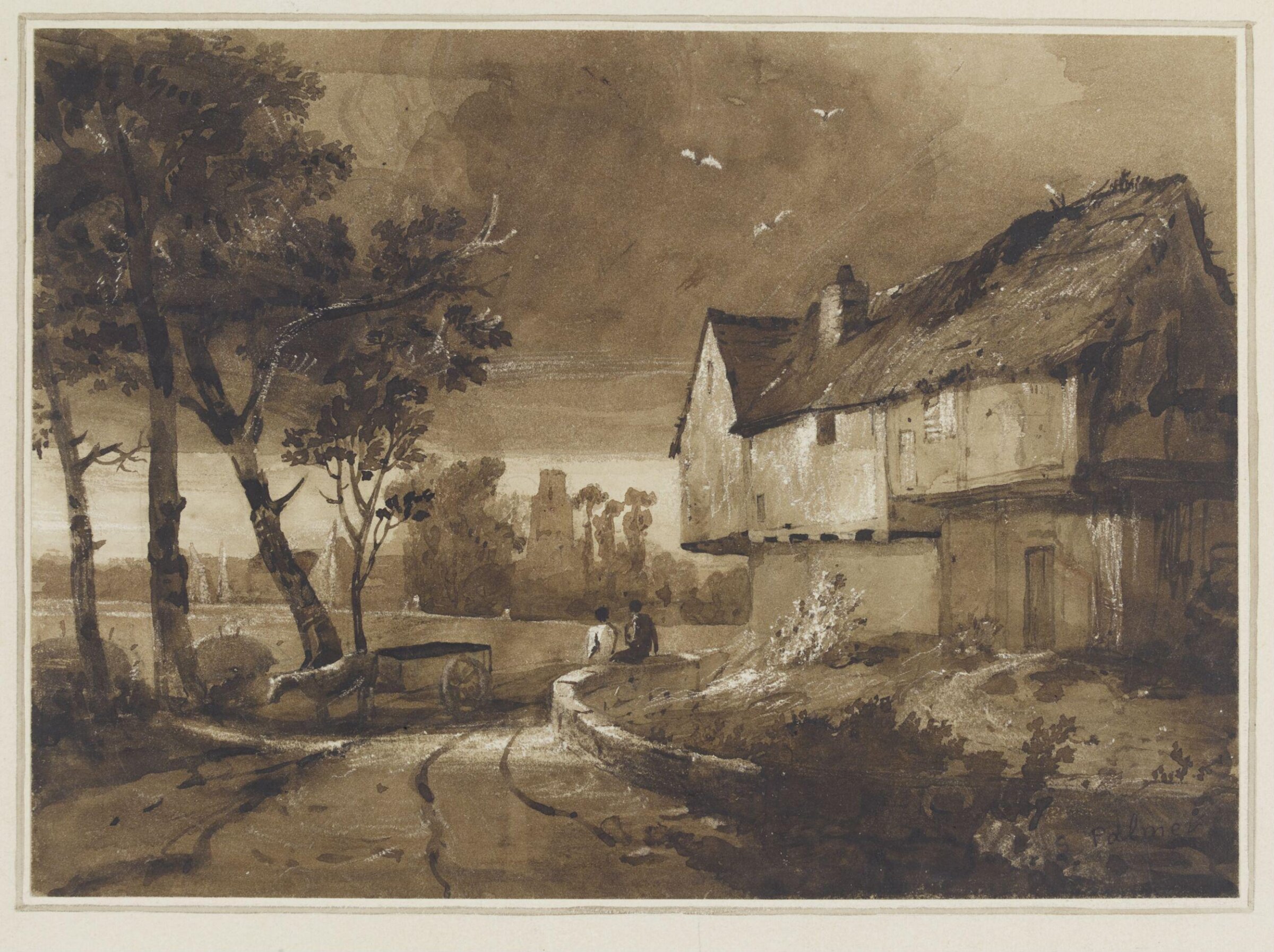 Evening, Samuel Palmer, 1821