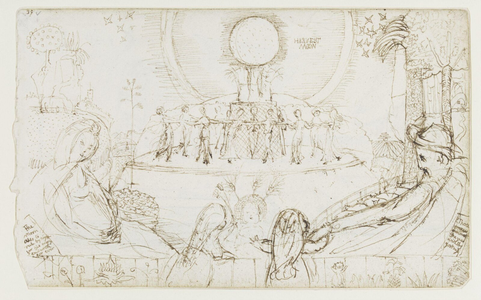 Harvest Celebration, Samuel Palmer, ca.1824
