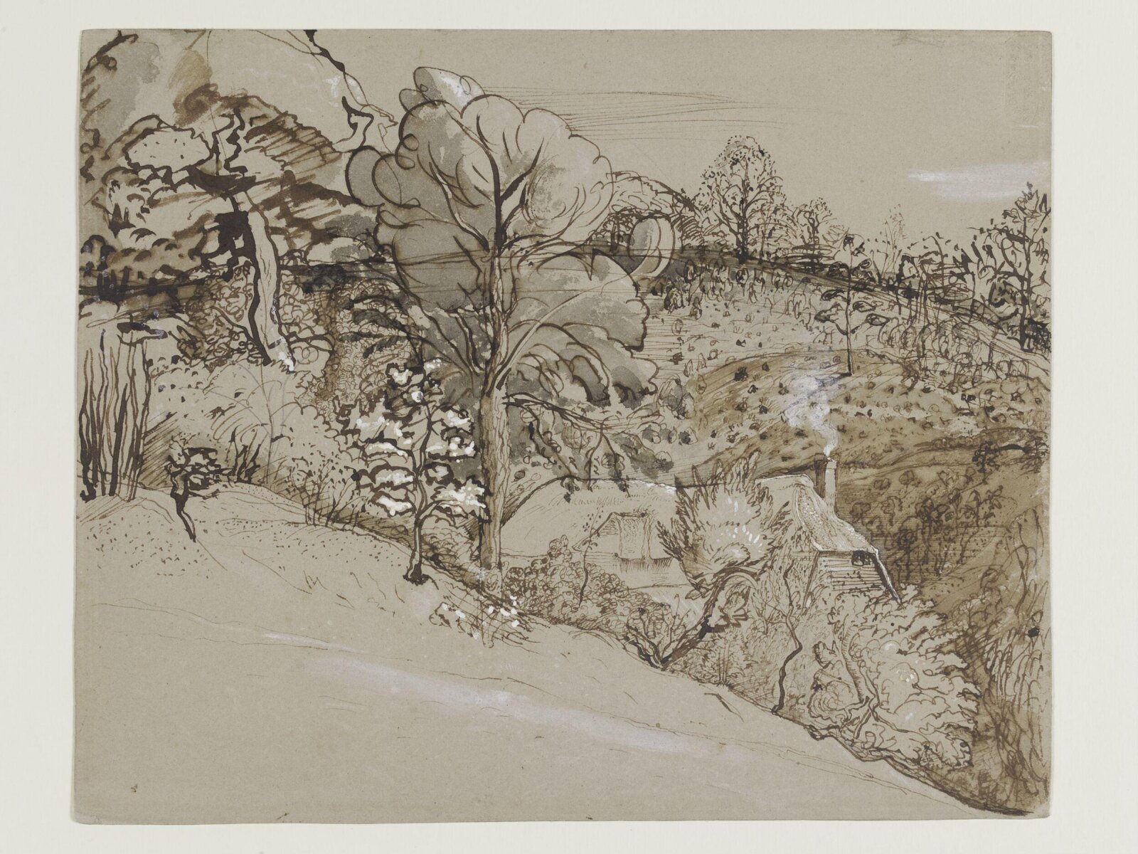 The Primitive Cottage, Samuel Palmer, ca.1829