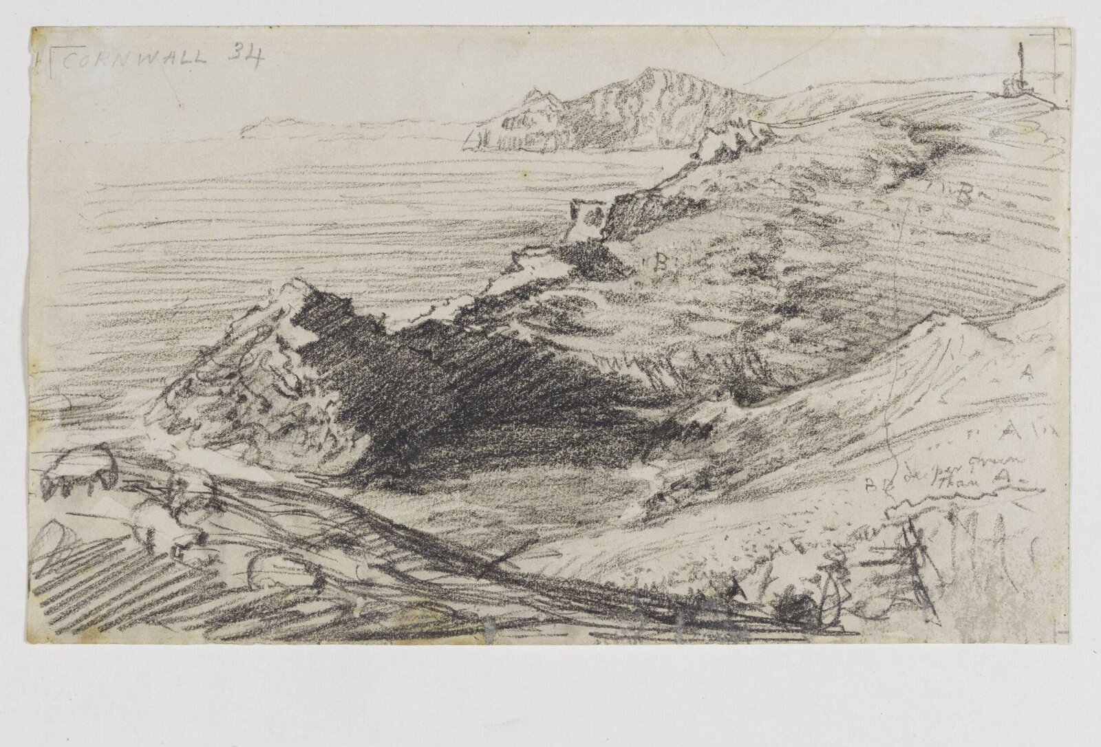 Drawing, Samuel Palmer, 1858