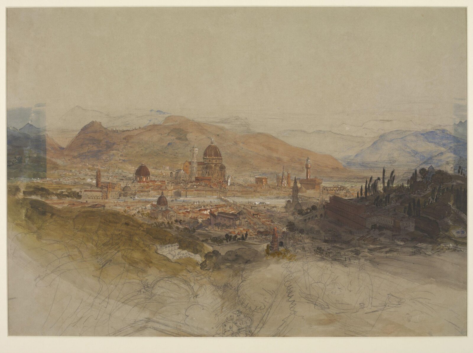 Florence, Samuel Palmer, ca.1838