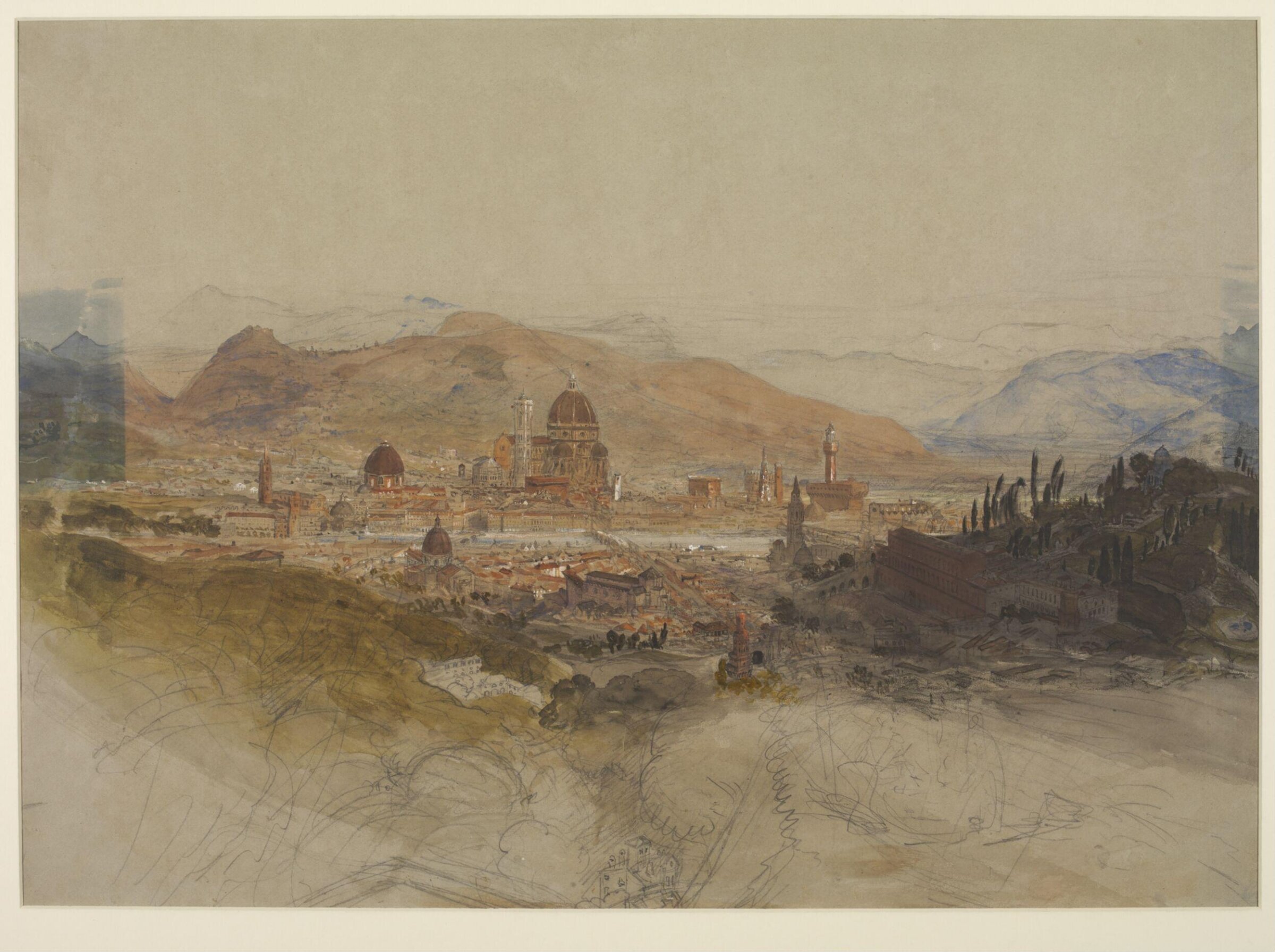 Florence, Samuel Palmer, ca.1838