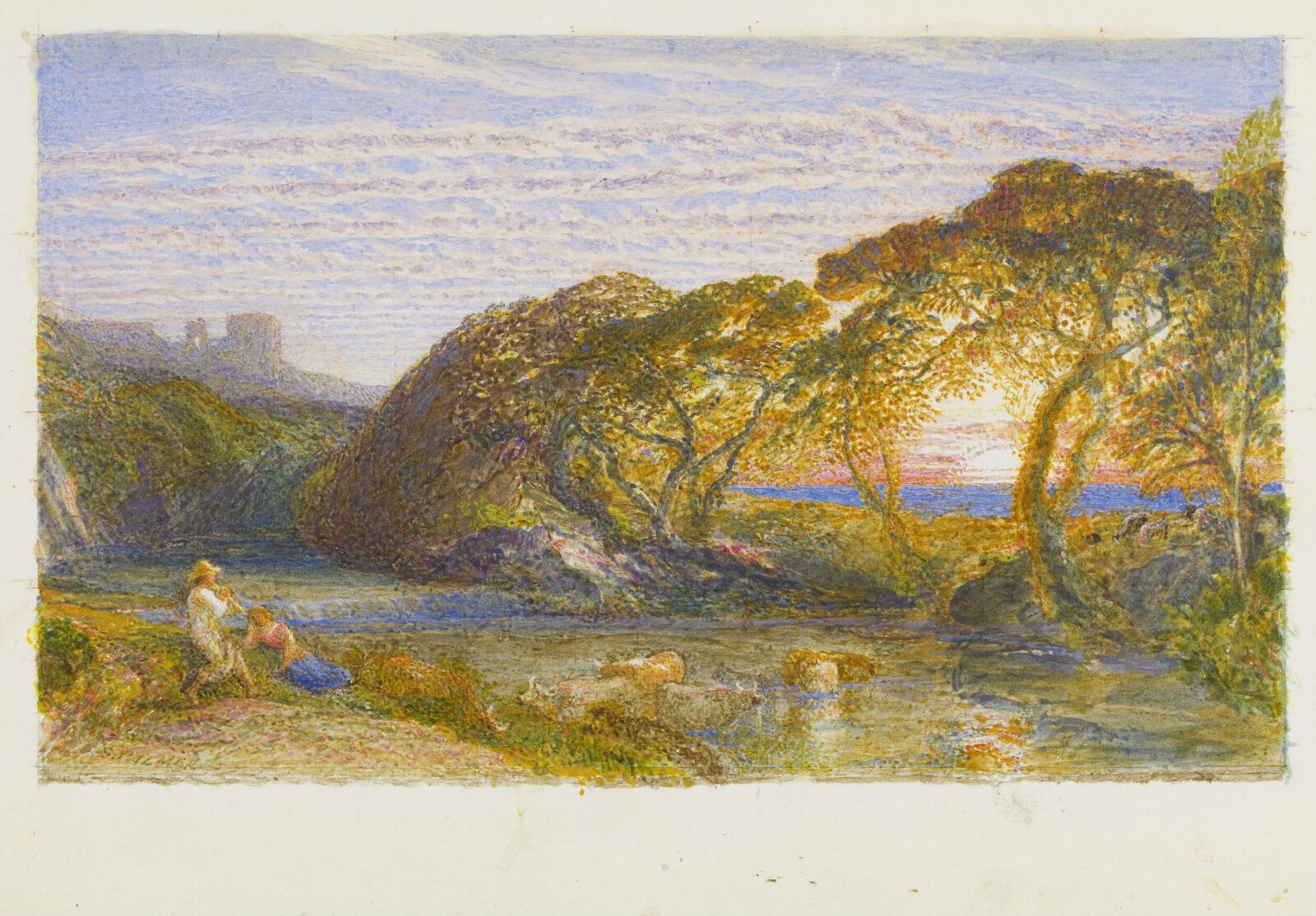 The Shadowy Stream, Samuel Palmer, ca.1880