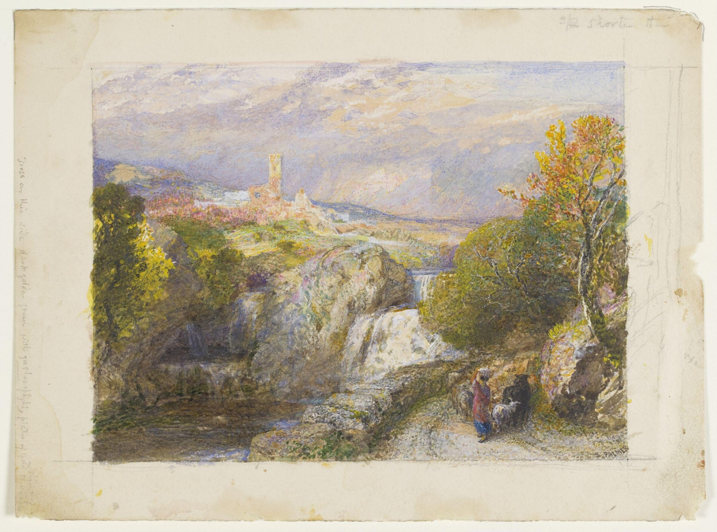 Mountain Streams and an Ancient Fortress, Samuel Palmer, 19th century