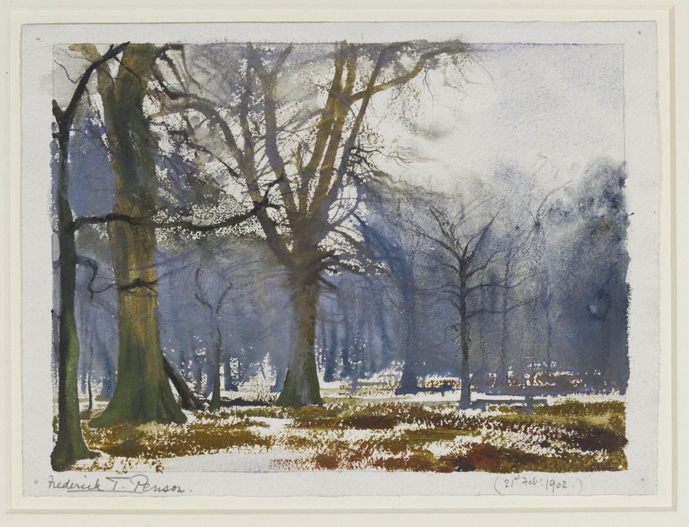 Snow on Bracken, Frederick T. Penson, 1902